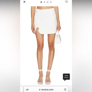 x REVOLVE Puzzle Mini Skirt in Ivory